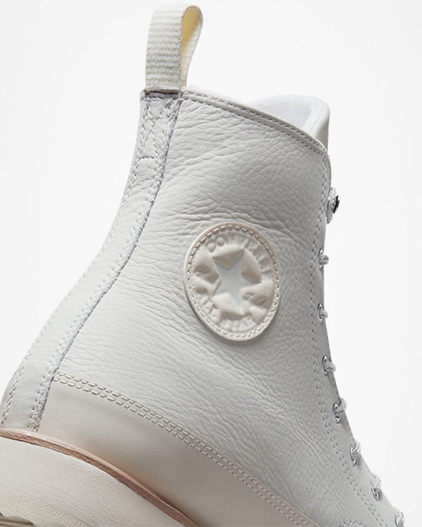 Botas Converse Chuck Taylor Crafted Cano Alto Feminino Bege Bege Branco Rosa | PT P035TP4